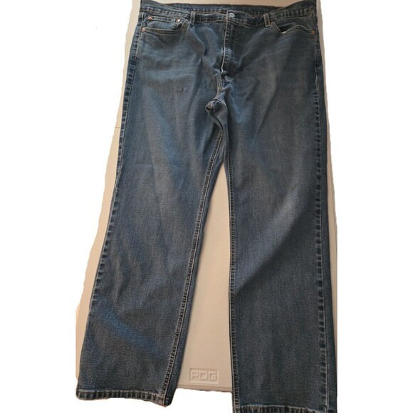 Levis 541 Straight Leg Jeans Sz 42x32 Light Wash Blue Denim - Picture 1 of 10